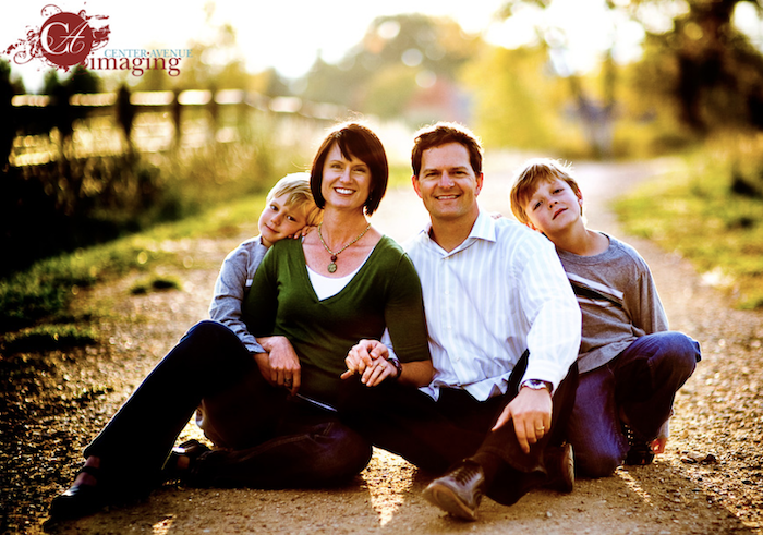 family smiling together