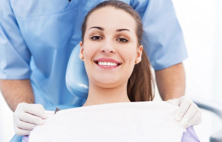Patient receiving comfortable dental care with sedation