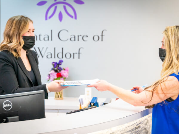 New patient welcomed by our friendly team members