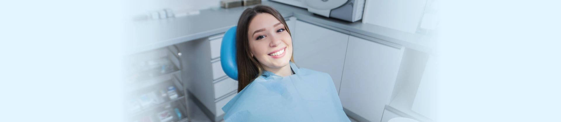 Patient receiving comfortable sedation dentistry treatment